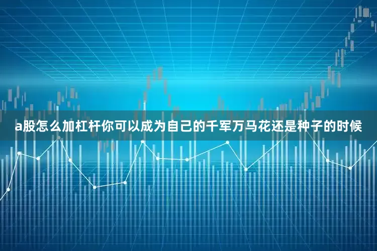 a股怎么加杠杆你可以成为自己的千军万马花还是种子的时候